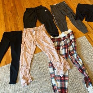 Lot of 6 Pair Women's Pants Short Size Small Jockey Adidas Nike Fabletics J Crew